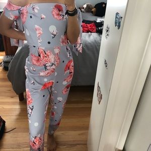 NWT floral jumpsuit